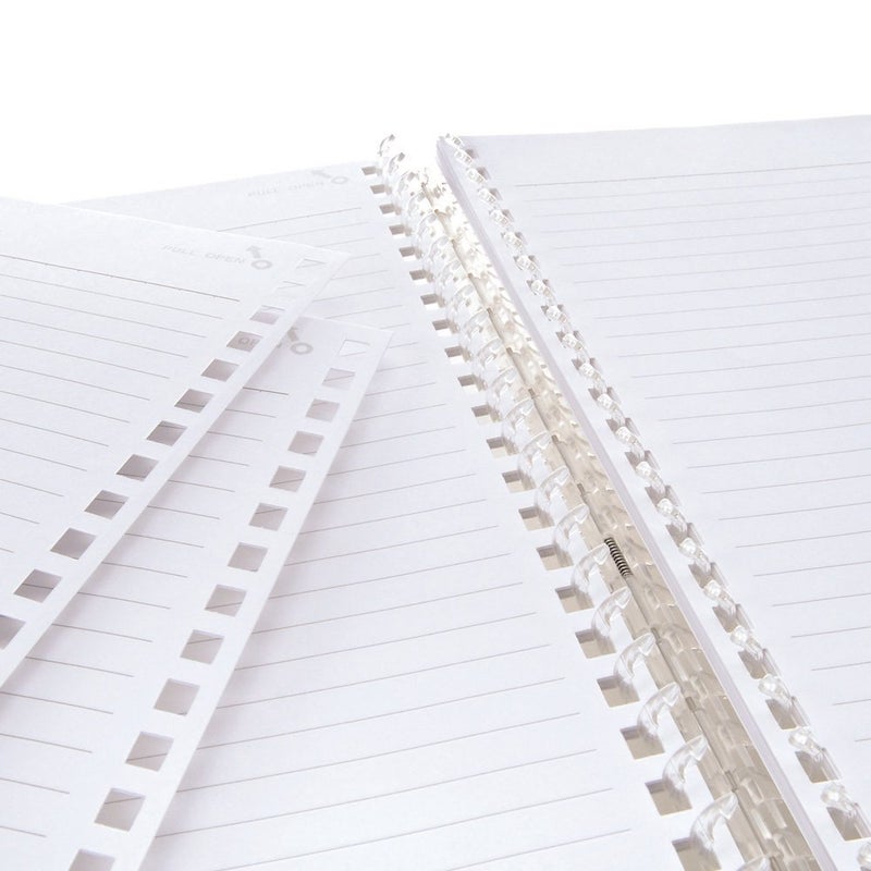 LIHIT LAB. Refillable Notebook (Journal), Lined Paper, 9.9 x 7.3 inches, Orange (N1608-4) - Image 3